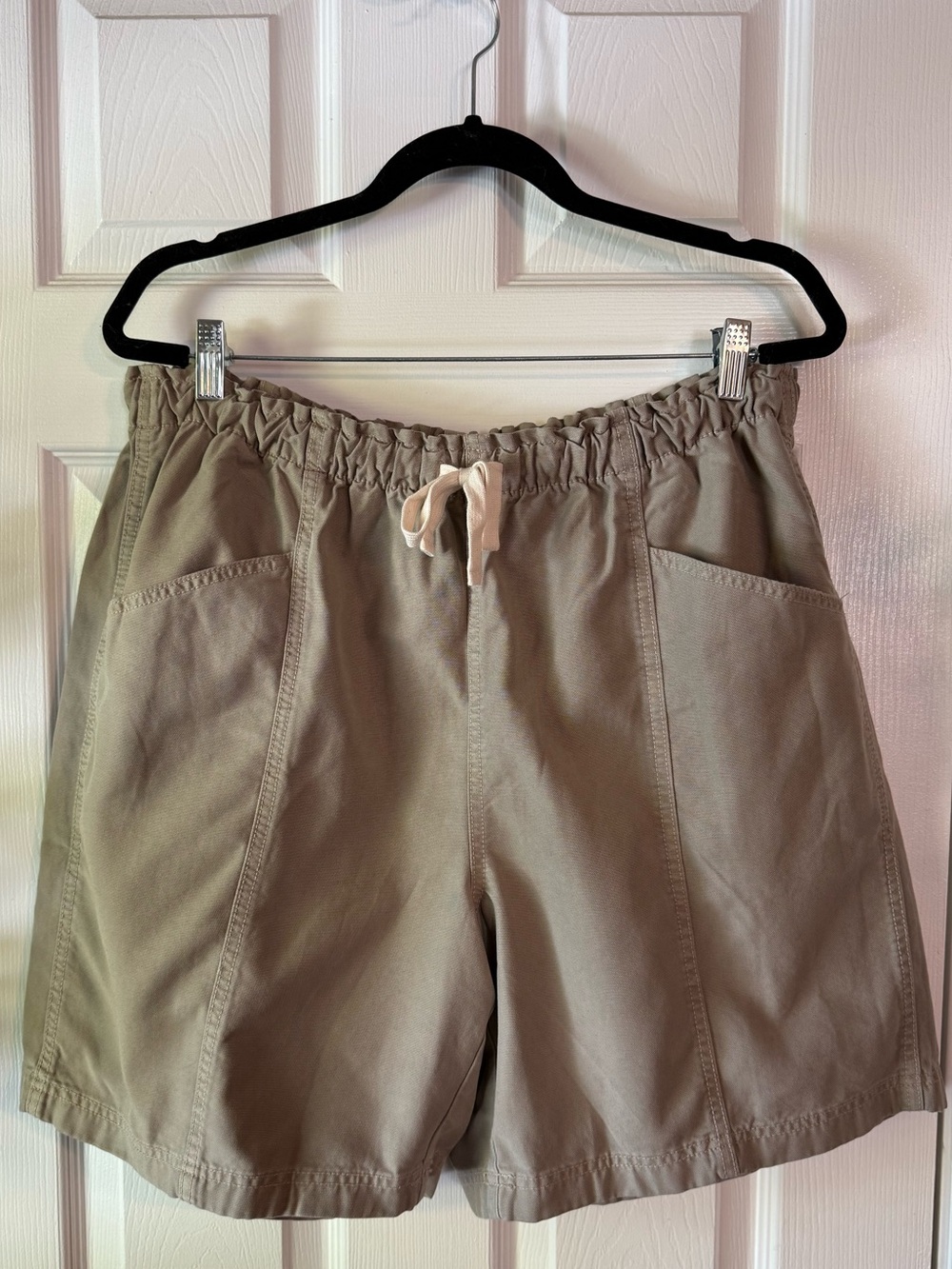 aerie  brown Drawstring Waist Utility Shorts
